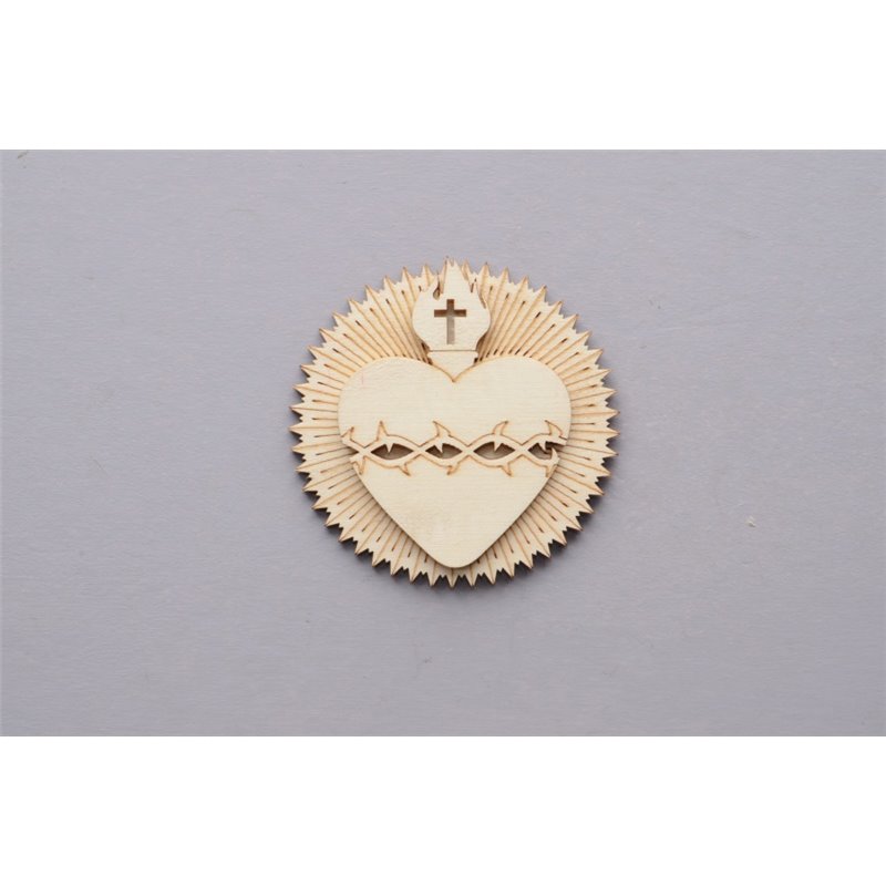 SET 6 PLACAS SAGRADO CORAÇAO 8x8x03CM CHOPO