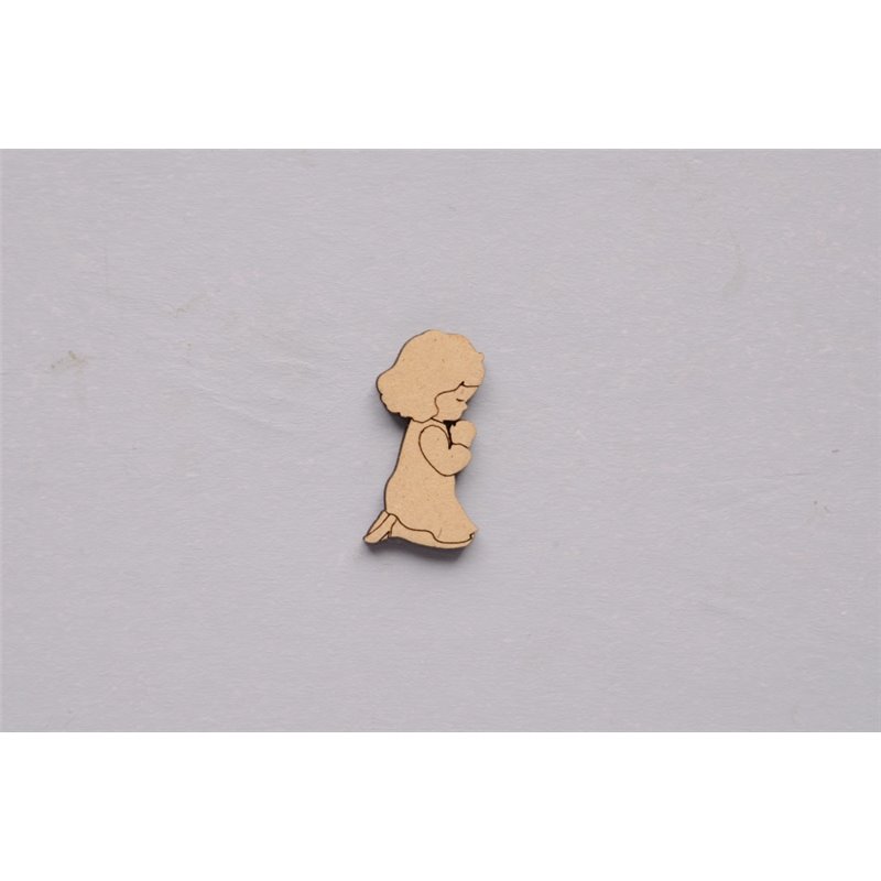 SET 12 MENINAS A REZAR 2.2X4X0.3CM DM