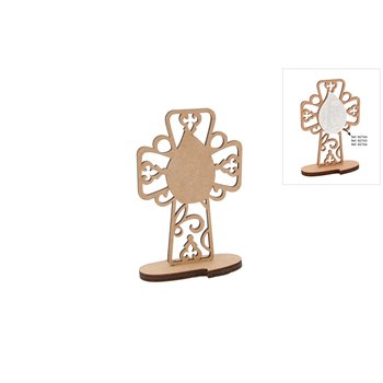 SET 2 CRUZES 8.9X13.6X0.3CM MDF C/BASE 10X4.4X0.3CM MDF