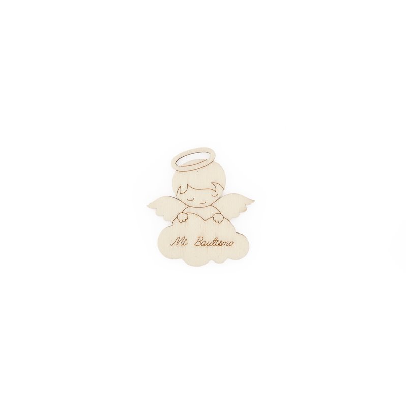 SET 12 ANGELES "MI BAUTISMO" 6.4X7X0.3CM CHOPO