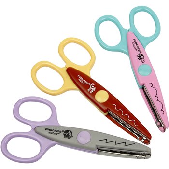 Kidzors surtido de tijeras de bordes - 3 unidades