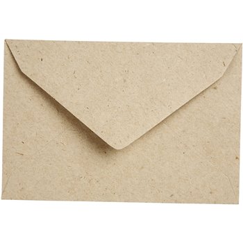 Sobres de papel reciclado - 50 unidades