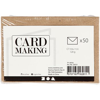 Sobres de papel reciclado - 50 unidades