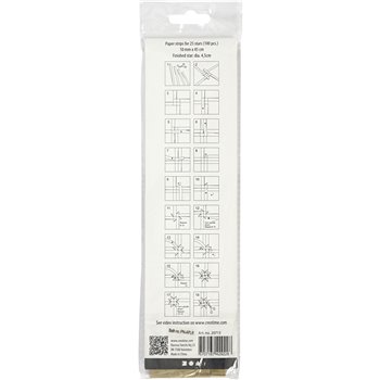 Tiras de papel para estrellas - 100 tiras