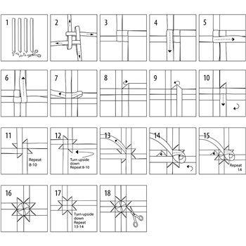 Tiras de papel para estrellas - 100 tiras