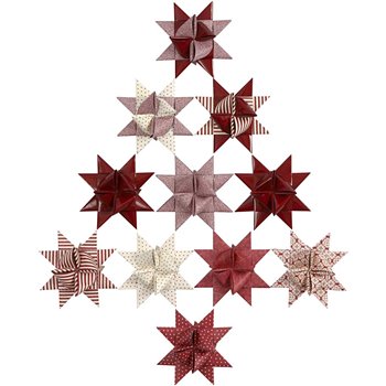 Tiras de papel para estrellas - 40 tiras