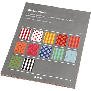 Papel satinado - 50 hojas stdas