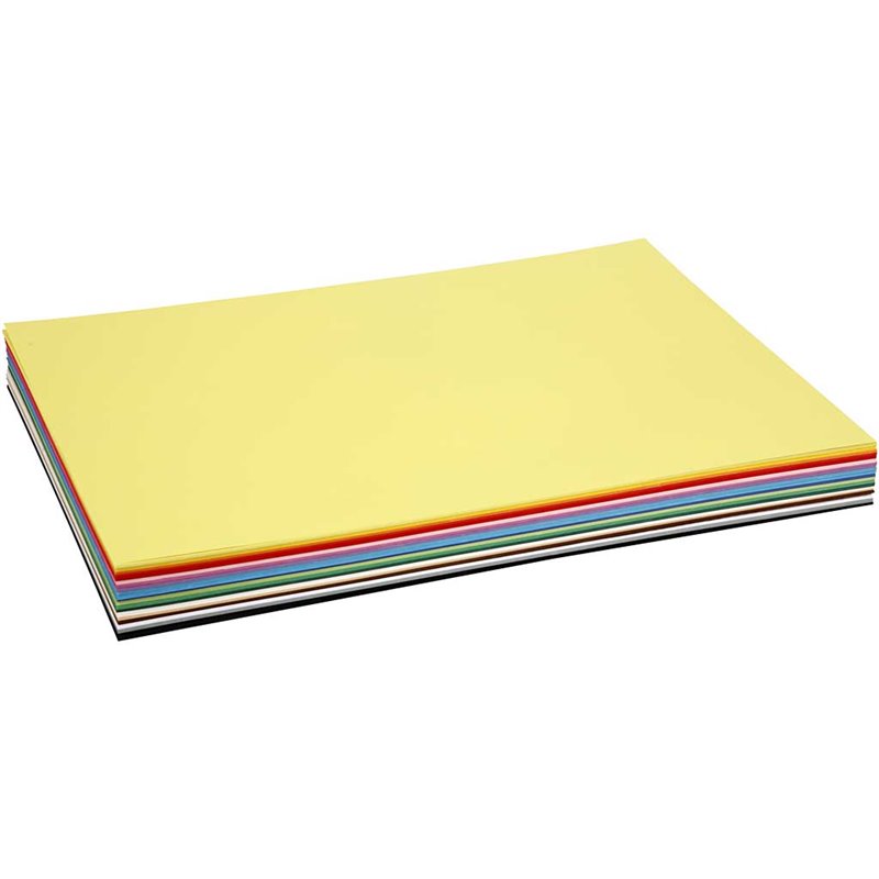 Cartulina kraft coloreada - 300 hojas stdas