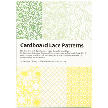 Bloc de Cartulinas de Patrones de Encaje - 24 unidades