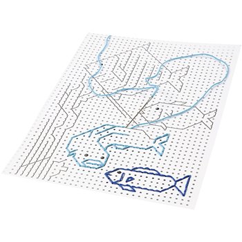 Cartulina de diseños para punto de cruz - 8x5 hoja