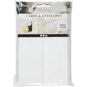 Tarjeta y sobre perlado - 10 set