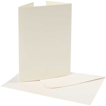 Tarjeta y sobre perlado - 10 set