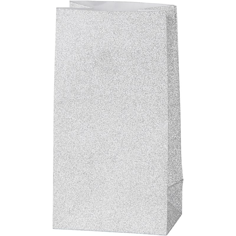 Bolsas de papel con purpurina - 8 unidades Bolsas de papel con purpurina - 8 unidades