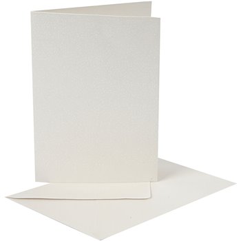 Postales y sobres perlados - 10 set