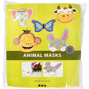 Máscaras de animales - 100 unidades