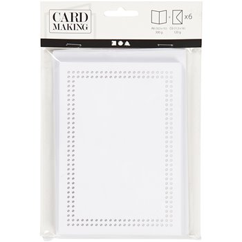 Tarjeta para bordar - 6 unidades