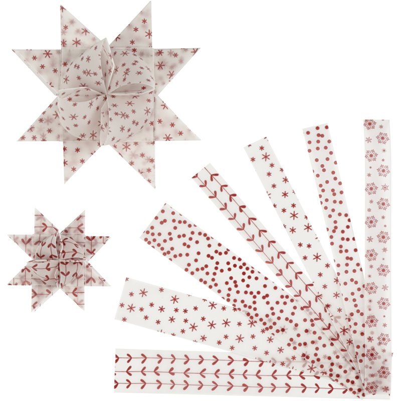 Tiras de papel para estrellas - 48 tiras Tiras de papel para estrellas - 48 tiras
