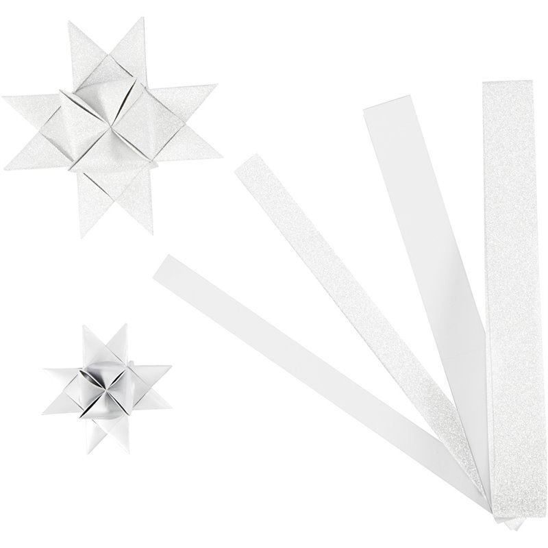 Tiras de papel para estrellas - 40 tiras