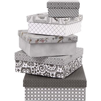 Cajas cuadradas - 7 unidades