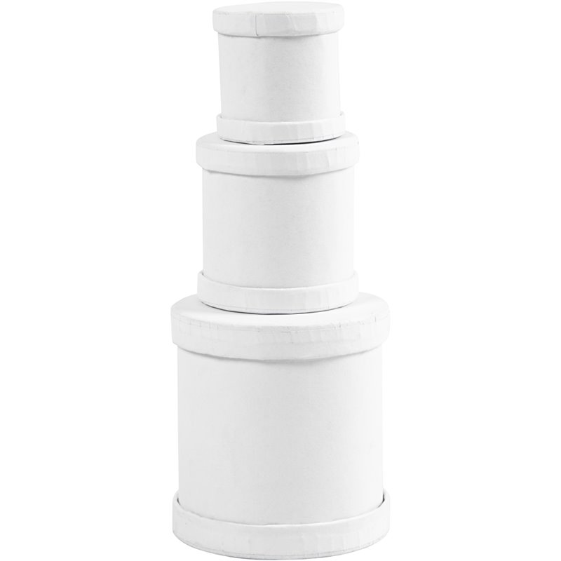 Cajas en forma de tambor - 1 set