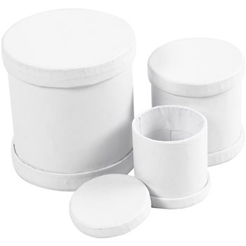 Cajas en forma de tambor - 1 set