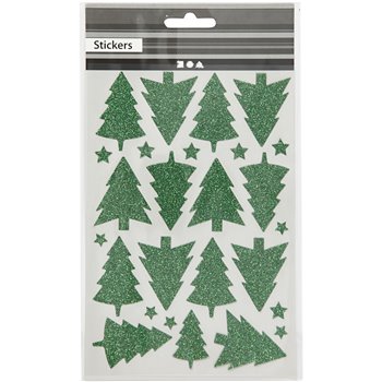 Pegatinas con purpurina - 1 hoja