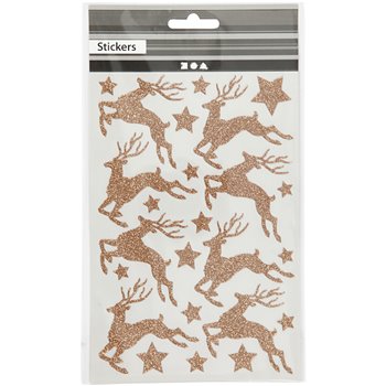 Pegatinas con purpurina - 1 hoja