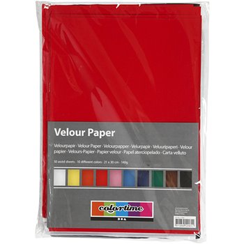 Papel aterciopelado - 50 hoja