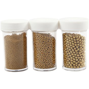 Cuentas de vidrio minis - 3 bote