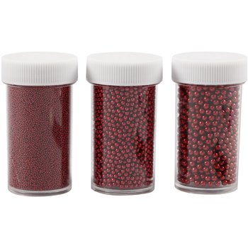 Cuentas de vidrio minis - 3 bote