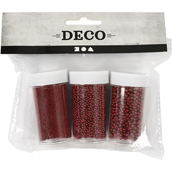 Cuentas de vidrio minis - 3 bote