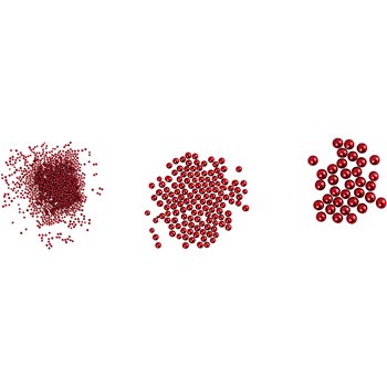 Cuentas de vidrio minis - 3 bote