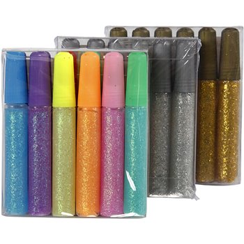 Pegamento con purpurina - 24x10 ml