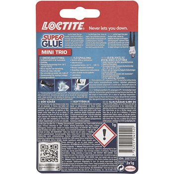 Loctite Super Glue - 3 unidades