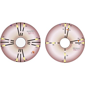 Kumihimo Tarjetas de diseño/patrones - 1 set