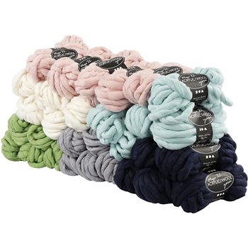 Hilo grueso de acrílico/lana - 6x5 bola