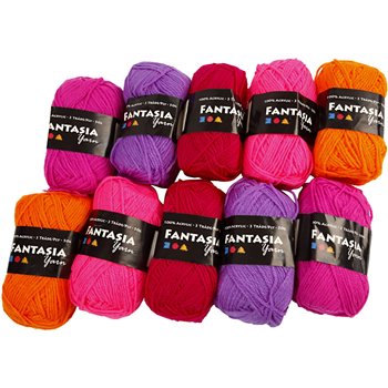 Fantasia lana acrílica - 10x50 gr Fantasia lana acrílica - 10x50 gr