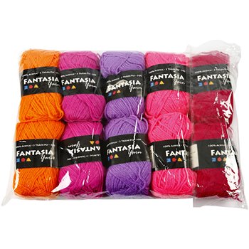 Fantasia lana acrílica - 10x50 gr Fantasia lana acrílica - 10x50 gr