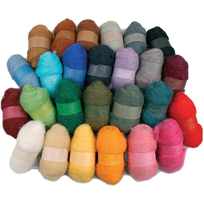 Surtido de lana cardada - 26x25 gr
