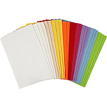 Fieltro para manualidades - 24 hojas stdas
