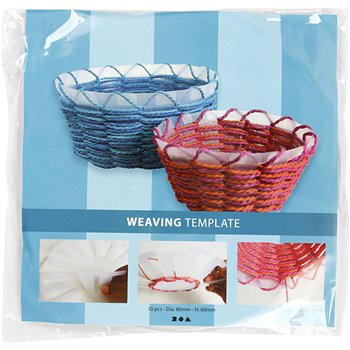 Plantilla para cesta tejida - 10 unidades