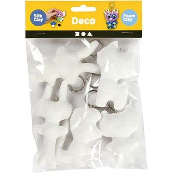 Figuras de tela con llavero - 5 unidades