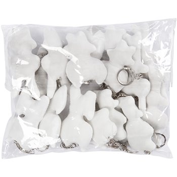 Figuras de tela con llavero - 15 unidades
