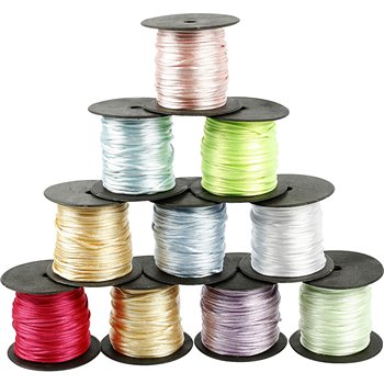 Cordón satinado - surtido - 10x50 m