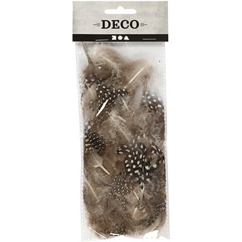 Plumas de gallina de guinea - 3 gr