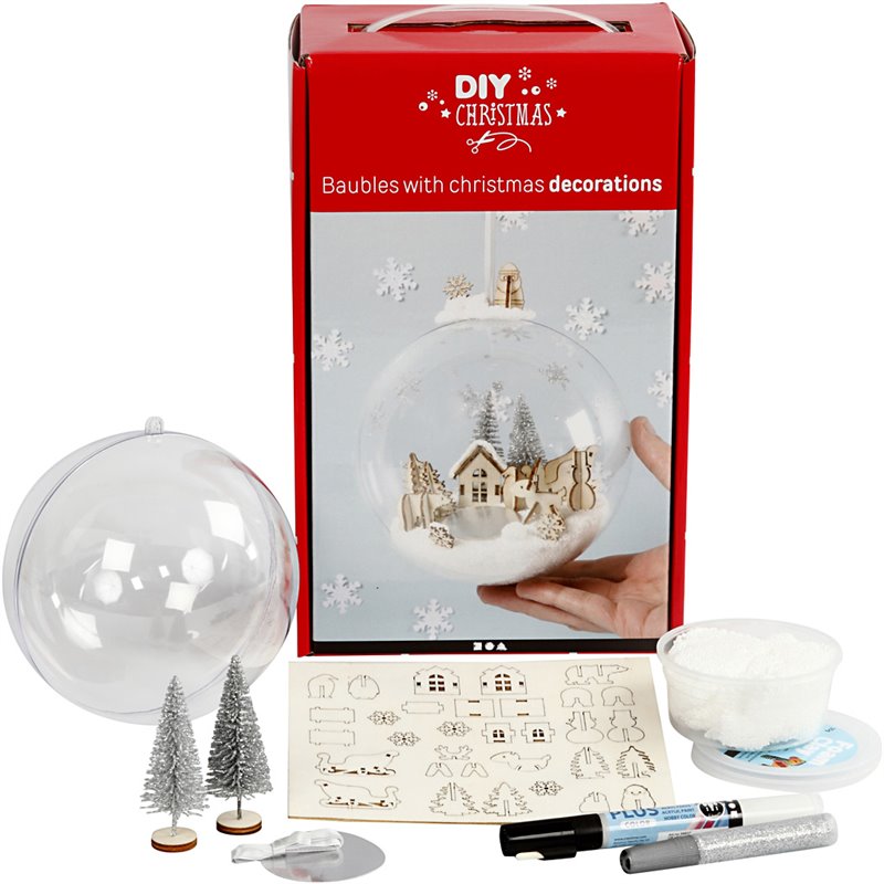 Kit para adorno navideño con decoración interior Kit para adorno navideño con decoración interior