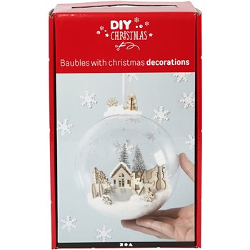 Kit para adorno navideño con decoración interior