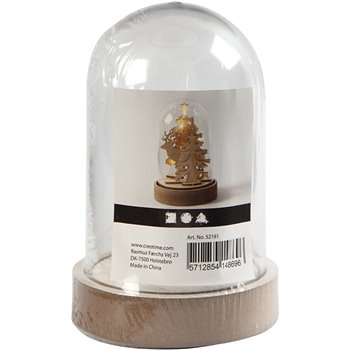 Campana en base de madera - 1 paquetes