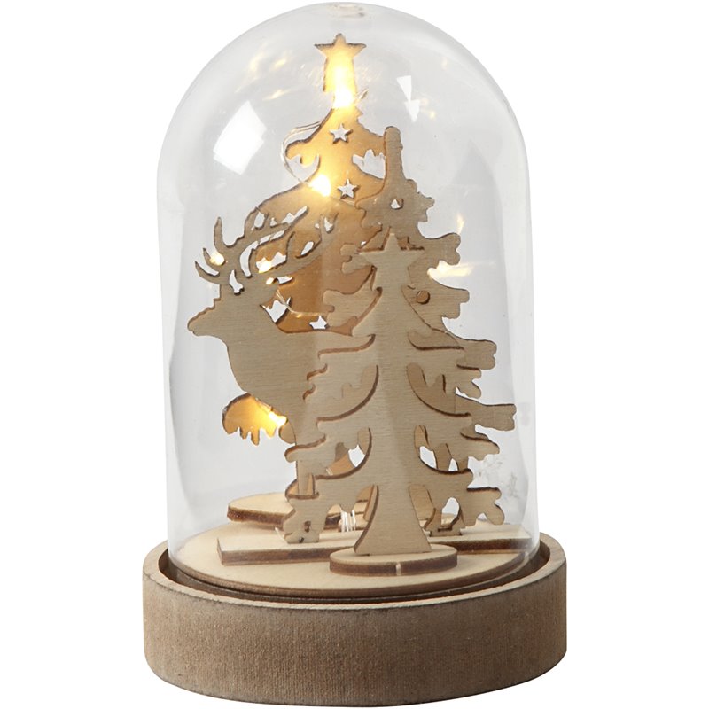 Campana en base de madera - 1 paquetes