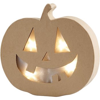 Calabaza con luz